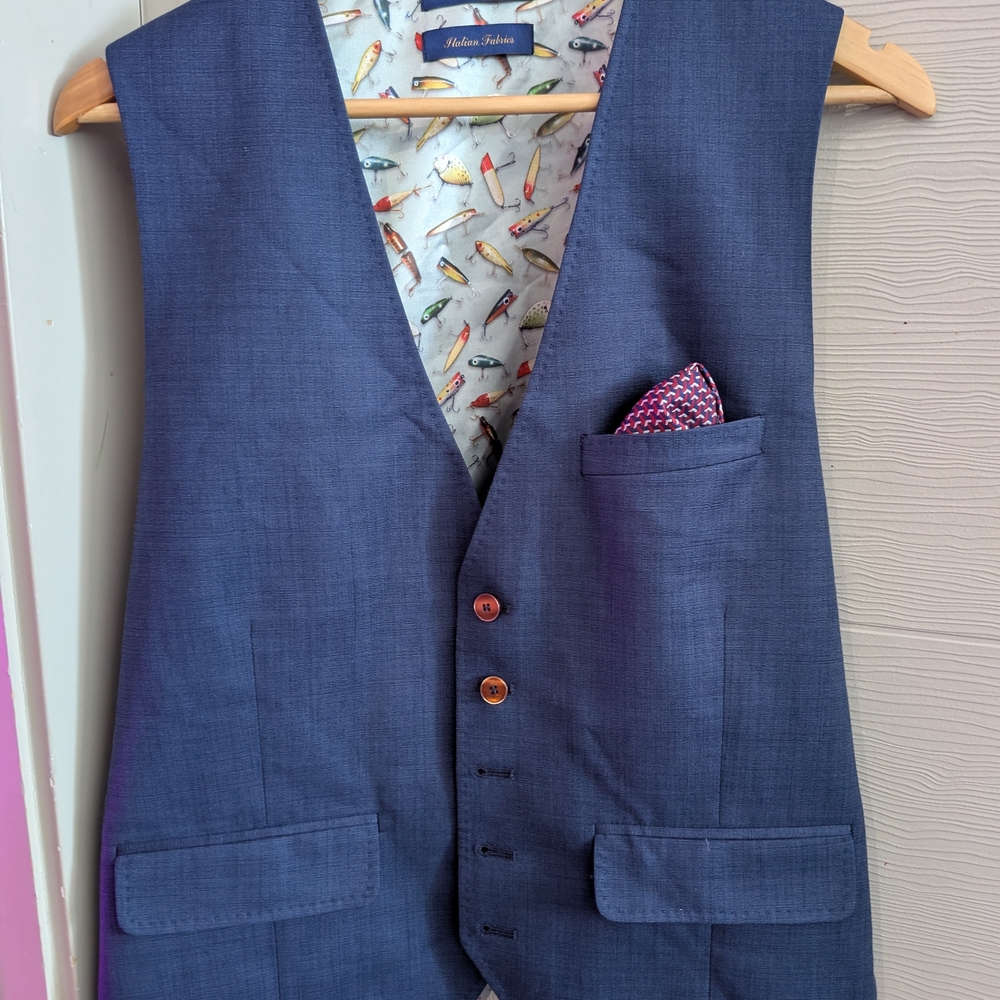 Men's Blue Vest by